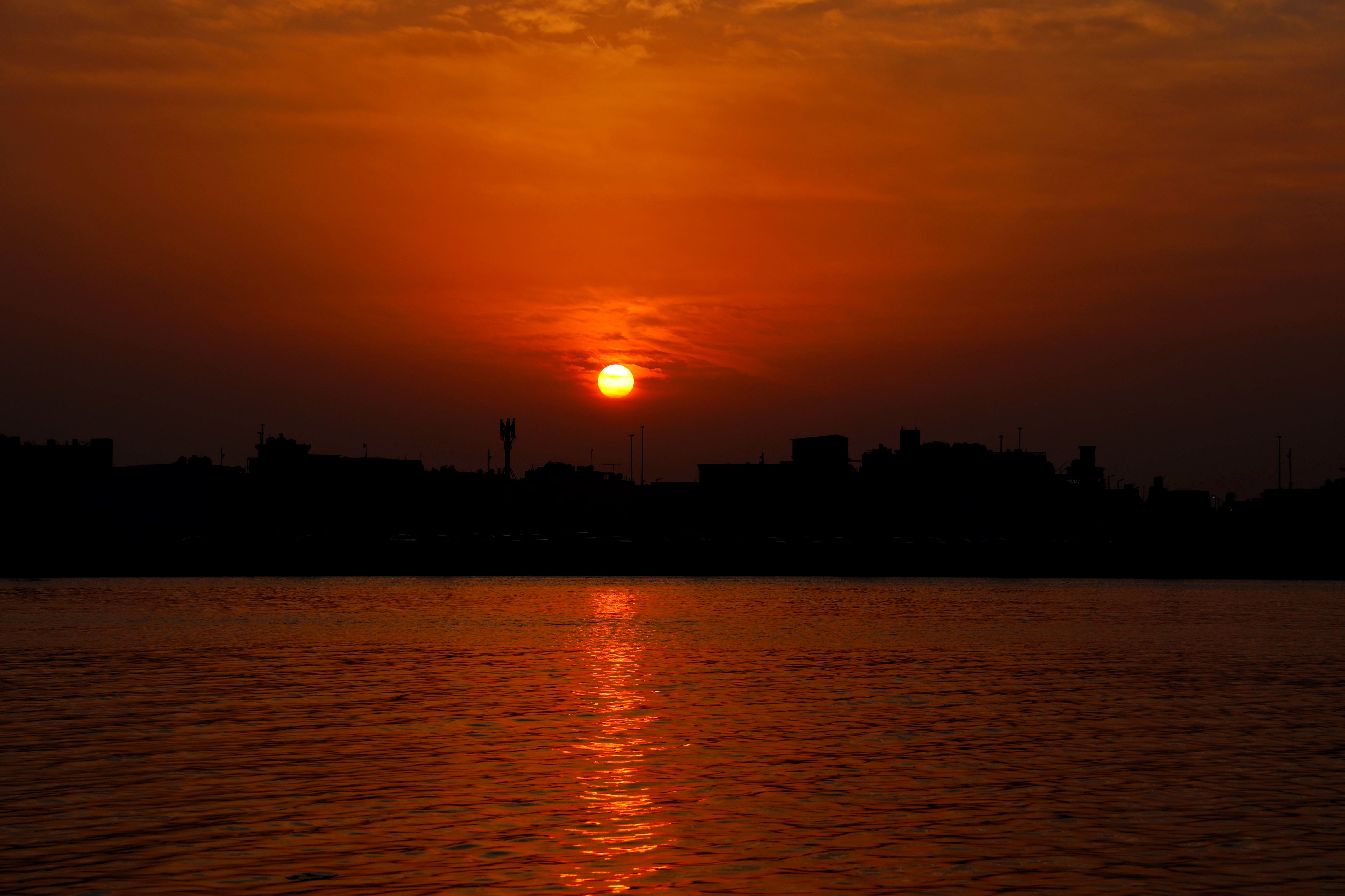 تصوير غروب الشمس