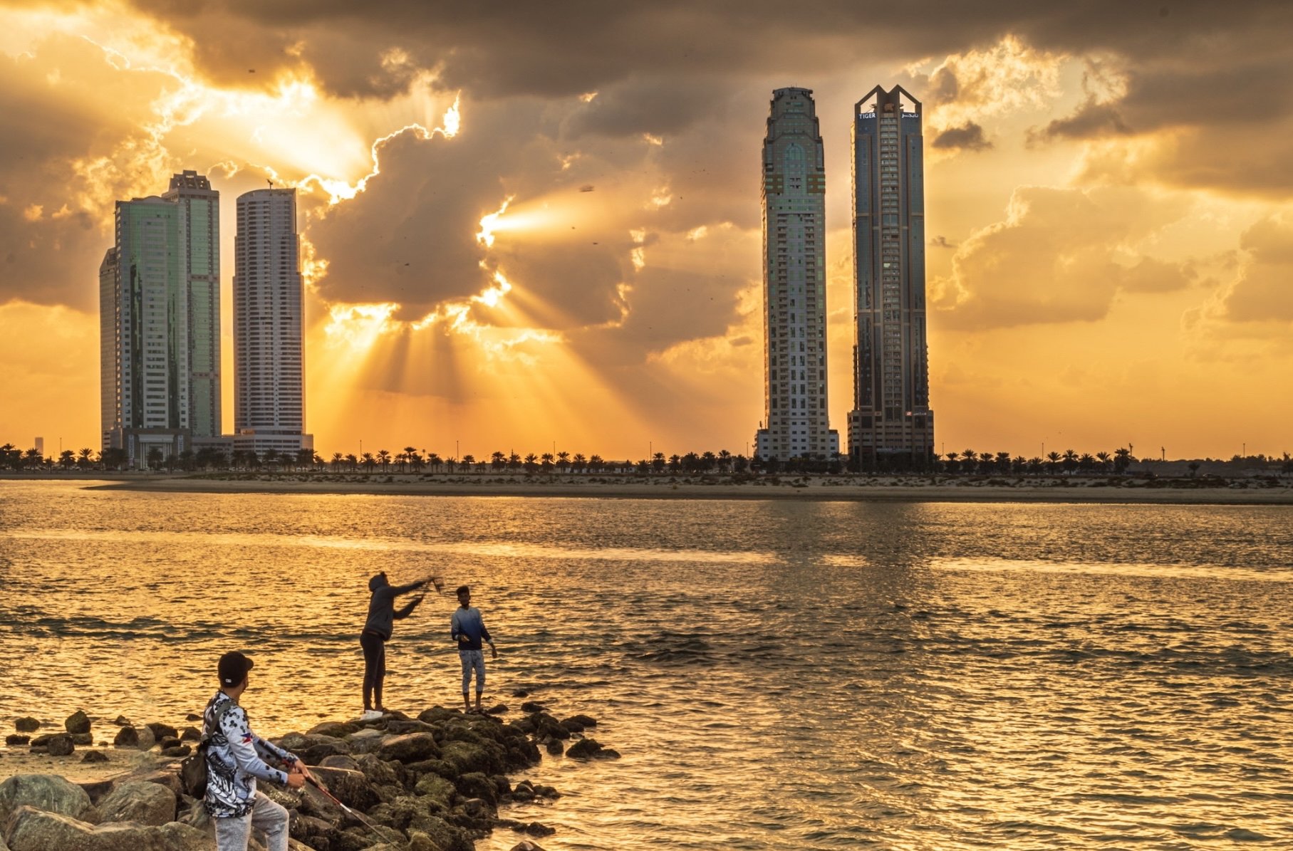 تصوير غروب الشمس