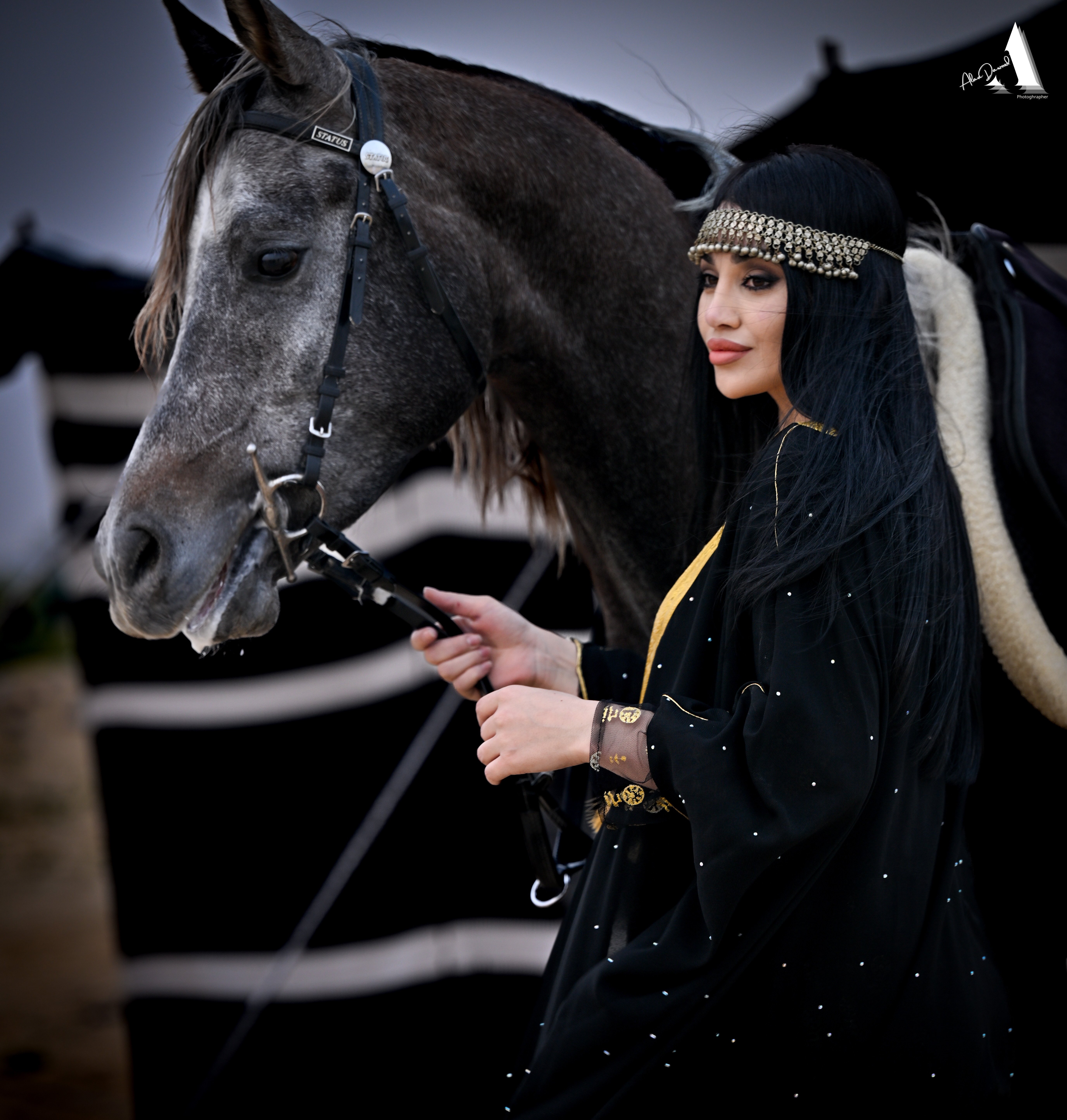 ورشة تكنيكات بالتعاون مع مربط اوصاف للخيل العربية لتصوير ثيم اليوم السعودي بتاريخ 16 فبراير 2024